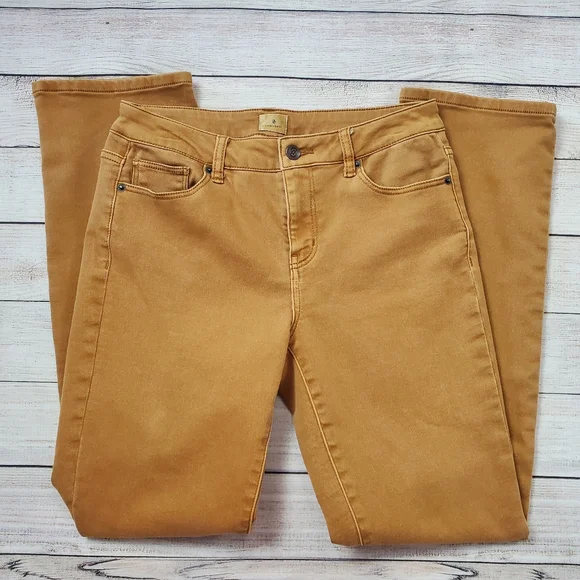 Dress barn straight leg brown pants - Picture 1 of 5